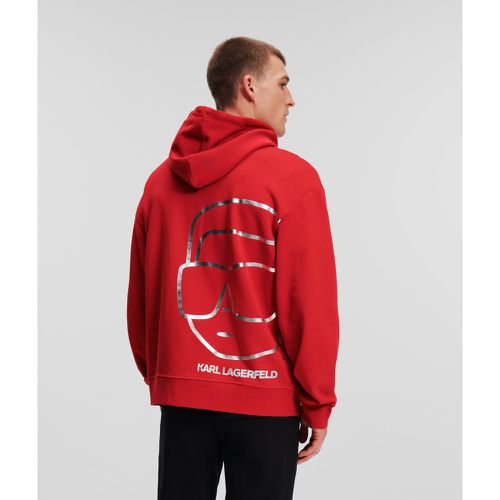 K/ikonik Metallic Hoodie, Man, , Size: M - Karl Lagerfeld - Modalova