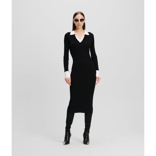 Robe Polo En Tricot Karl Essential, , , Taille: L - Karl Lagerfeld - Modalova