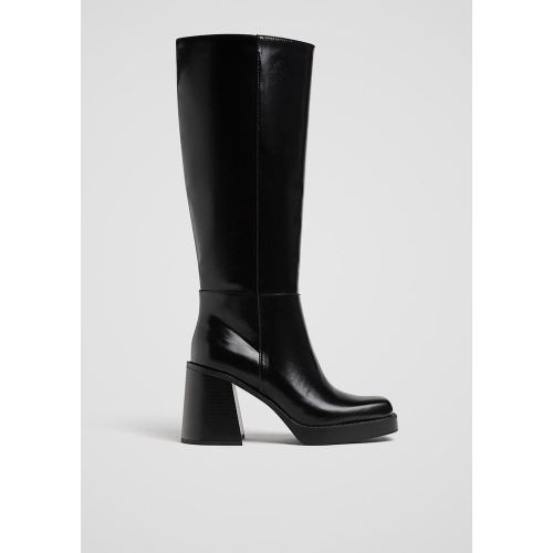 Bottes à talon haut et plateforme 35 - Stradivarius - Modalova