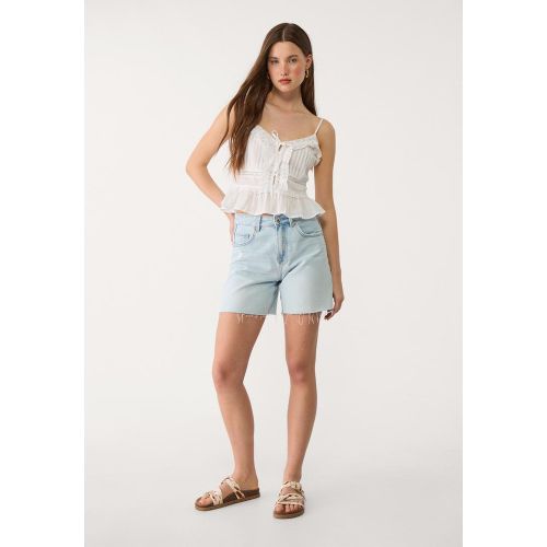 Top à volants et bretelles XS - Stradivarius - Modalova