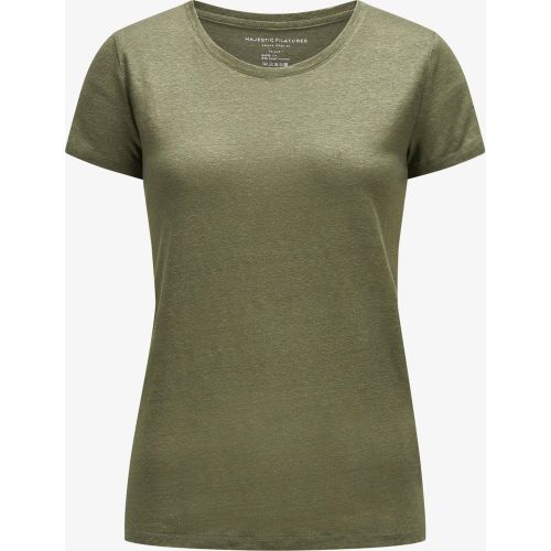 Leinen T-Shirt | Damen - majestic filatures - Modalova