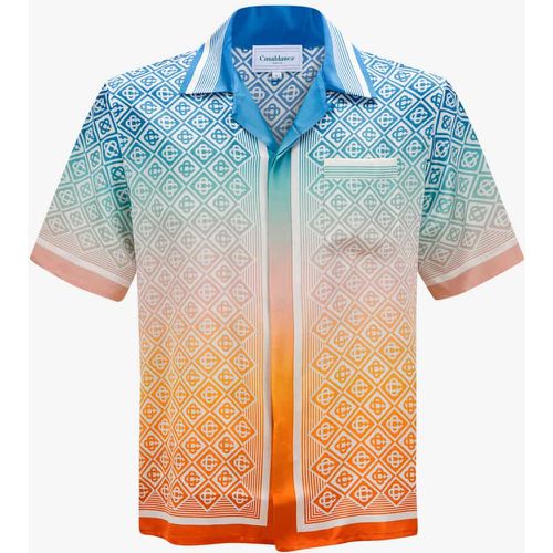 Cuban Collar Short Sleeve Seidenhemd | Herren - Casablanca - Modalova