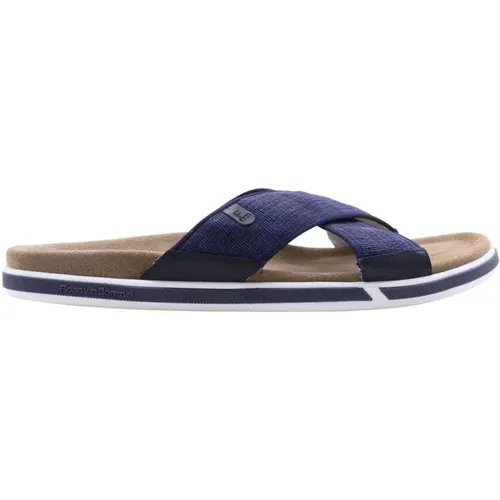 Men's Summer Sliders , male, Sizes: 9 UK - Floris van Bommel - Modalova