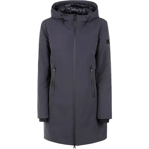 Blauer Langer Softshell Mantel - Peuterey - Modalova