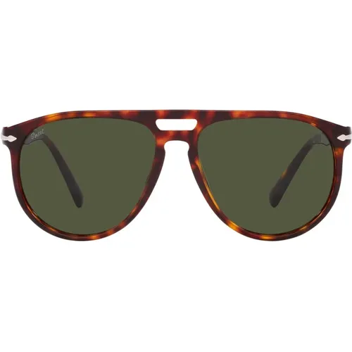 Stylish Unisex Sunglasses with Green Lens , unisex, Sizes: 58 MM - Persol - Modalova