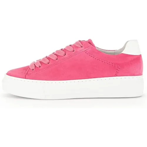 Bequemer Niedriger Sneaker Rosa , Damen, Größe: 39 EU - Gabor - Modalova