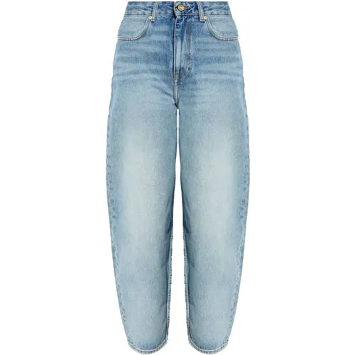 Clear Denim Jeans , female, Sizes: W25 L32 - Ganni - Modalova