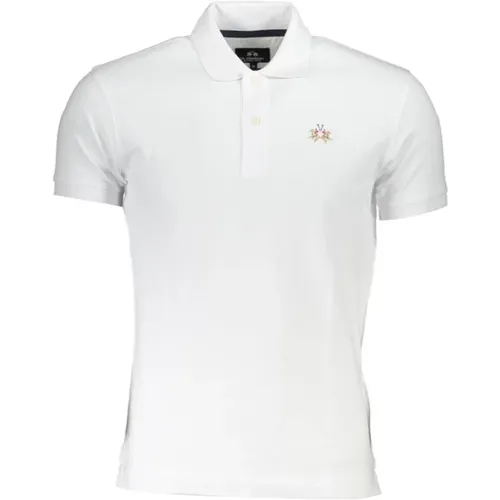 Elegantes Slim Fit Polo mit kontrastierenden Details , Herren, Größe: S - LA MARTINA - Modalova