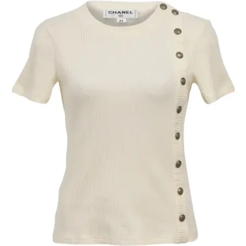 Pre-owned Cotton tops , female, Sizes: S - Chanel Vintage - Modalova