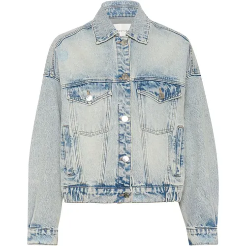 Denim Jacke , Damen, Größe: XL - Gestuz - Modalova