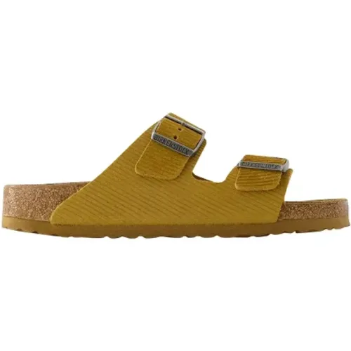 Suede Leather Slip-On Sandals , female, Sizes: 8 UK - Birkenstock - Modalova