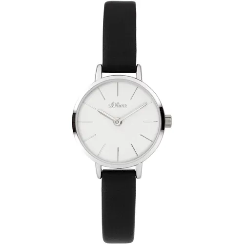 Black Analog Ladies Watch So-4075-Lq , female, Sizes: ONE SIZE - s.Oliver - Modalova