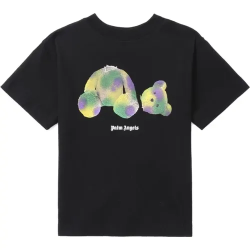 Schwarzes Pop Pa Bear T-Shirt - Palm Angels - Modalova