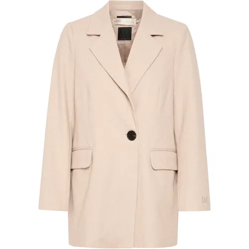 Klassischer Blazer Mantel in Haze Melange , Damen, Größe: S - InWear - Modalova