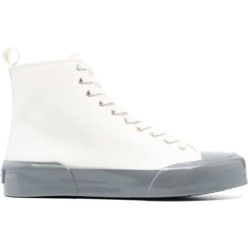 Canvas High-Top Sneakers , male, Sizes: 7 UK - Jil Sander - Modalova