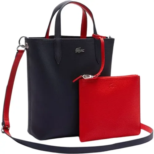 Double Face Tote Bag with Removable Pouch , female, Sizes: ONE SIZE - Lacoste - Modalova