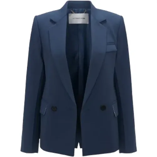Double Breasted Jacket Ss24 , female, Sizes: XS - Victoria Beckham - Modalova