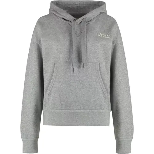 Baumwoll-Hoodie mit gerippten Kanten , Damen, Größe: XS - Isabel marant - Modalova