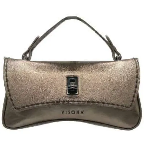 Laminated Mini Bag with Removable Strap , female, Sizes: ONE SIZE - Plinio Visonà - Modalova