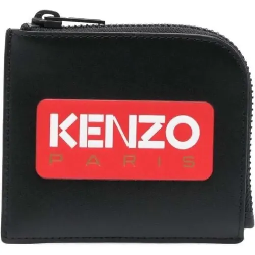 Stylish Leather Wallet for Modern Men , male, Sizes: ONE SIZE - Kenzo - Modalova