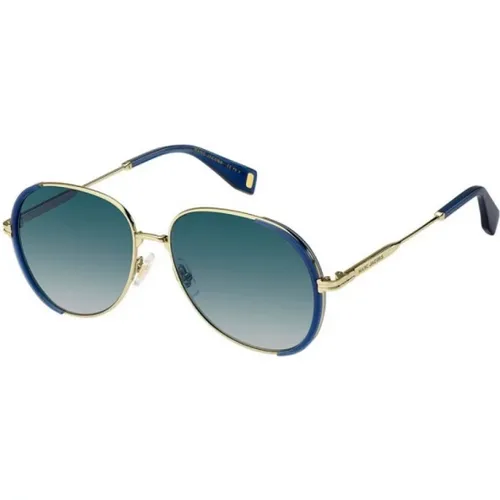 Goldene Sonnenbrille für Frauen , Damen, Größe: 56 MM - Marc Jacobs - Modalova