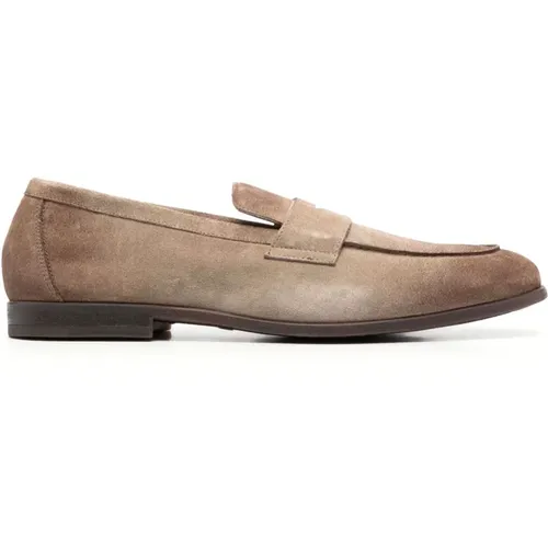 Sophisticated Brown Suede Loafers , male, Sizes: 10 UK - Doucal's - Modalova