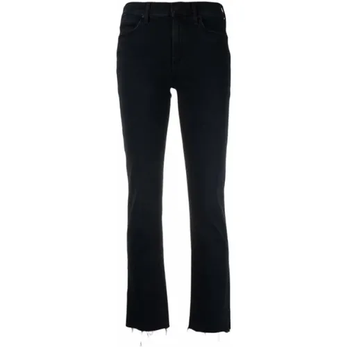 Schwarze Baumwollmischung Flare Jeans , Damen, Größe: W26 - Mother - Modalova