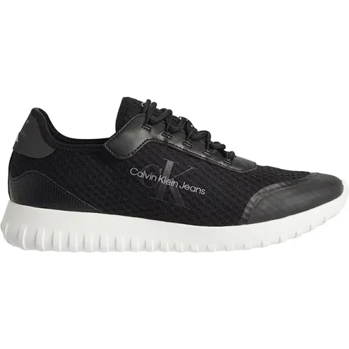 Schwarze Freizeit-Sneakers aus Textil für Herren , Herren, Größe: 40 EU - Calvin Klein Jeans - Modalova