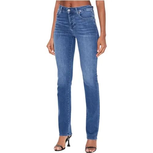 Jeans pant.authentic straight h.w. , female, Sizes: W26 - Liu Jo - Modalova