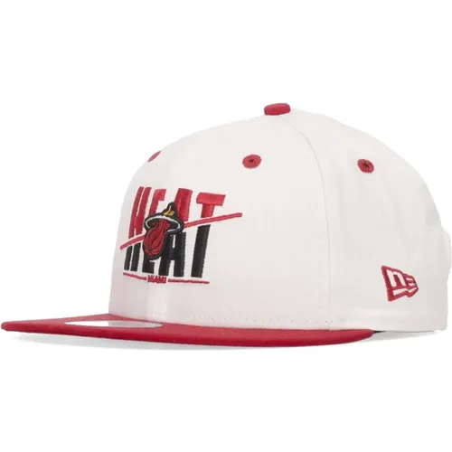 Miami Heat Flat Brim Cap , unisex, Sizes: S/M, M/L - new era - Modalova