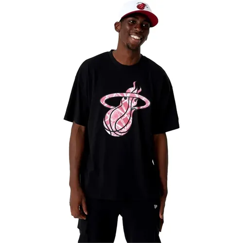 Schwarzes NBA Infill Logo Tee - new era - Modalova