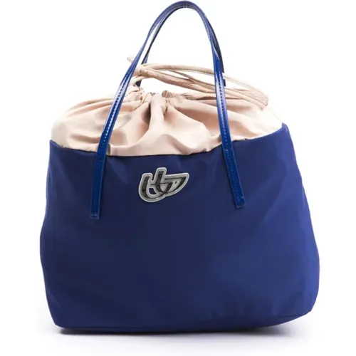 Schicke Blaue Shopper-Tasche mit Patentakzenten - Byblos - Modalova