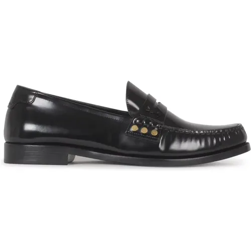 Loafer Flat Shoes , male, Sizes: 8 1/2 UK, 7 1/2 UK - Saint Laurent - Modalova