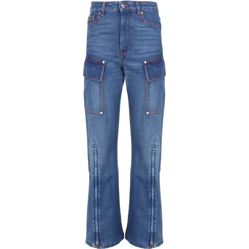 Denim Jeans with Expandable Cuffs , female, Sizes: W26, W28, W24, W27 - Stella Mccartney - Modalova