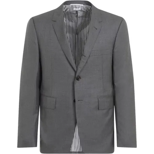 Classic Grey Sport Coat , male, Sizes: L, 2XL, XL - Thom Browne - Modalova