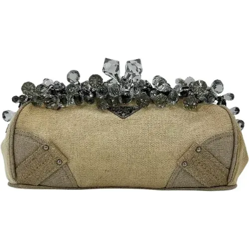 Pre-owned Canvas clutches , female, Sizes: ONE SIZE - Prada Vintage - Modalova