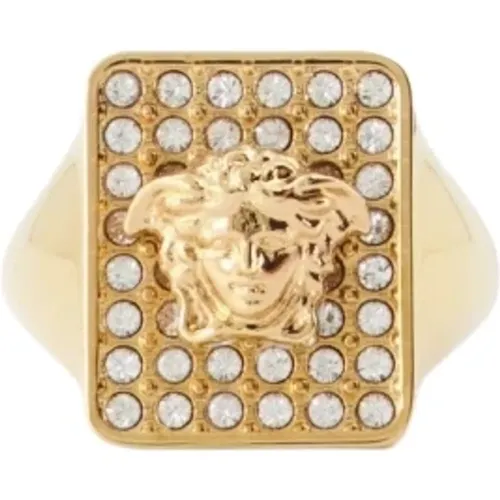 Medusa Emblem Ring , Damen, Größe: 54 MM - Versace - Modalova