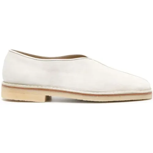 Piped Crepe Slippers Light Pelican Grey , male, Sizes: 7 UK, 9 UK, 8 UK - Lemaire - Modalova