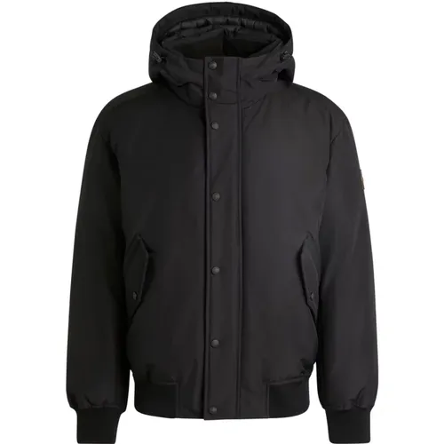 Schwarzer Casual Parka mit Kapuze - Hugo Boss - Modalova