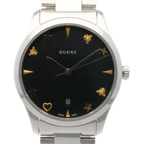 Pre-owned Stainless Steel watches , female, Sizes: ONE SIZE - Gucci Vintage - Modalova