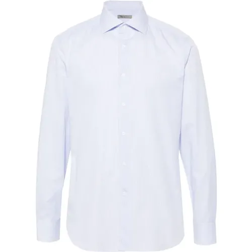 Italian Striped Cotton Shirt , male, Sizes: 5XL, 3XL, M, L, 4XL, 2XL - Corneliani - Modalova