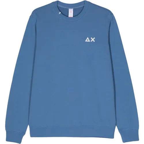 Embroidered Logo Sweatshirt , male, Sizes: XL, 3XL, 2XL, M - Sun68 - Modalova