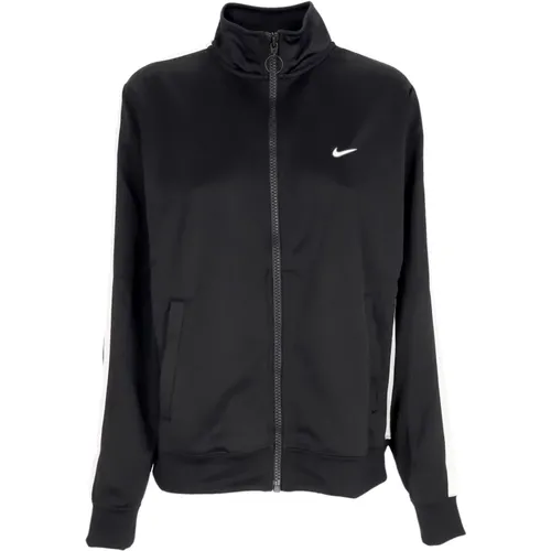 Poly-knit Swoosh Trainingsjacke Schwarz/Weiß - Nike - Modalova