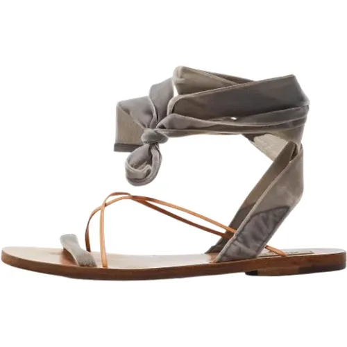 Pre-owned Velvet sandals , female, Sizes: 4 UK - Valentino Vintage - Modalova
