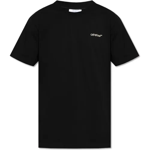 T-Shirt mit Logo , Herren, Größe: XS - Off White - Modalova