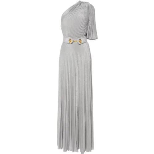 Silver Party Dresses , female, Sizes: M - Elisabetta Franchi - Modalova