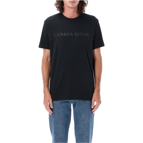 T-Shirt Emersen Regular Fit , male, Sizes: S - Canada Goose - Modalova