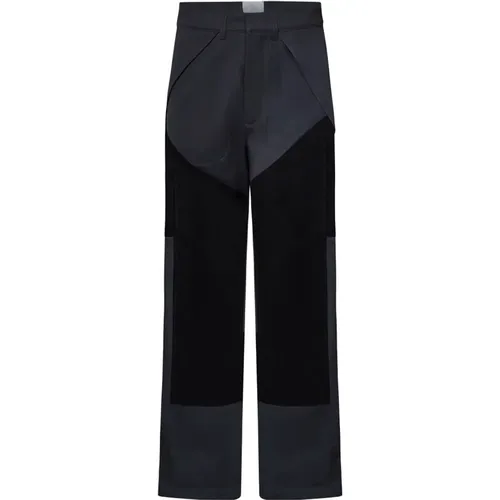 Graue Cargohose Stilvolles Design , Herren, Größe: M - ROA - Modalova