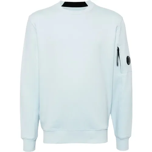 Ribbed Crewneck Sweater with Logo Detail , male, Sizes: XL, 2XL - C.P. Company - Modalova