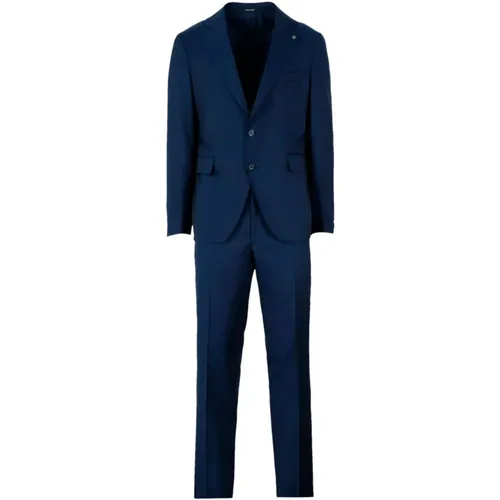 Sophisticated Stretch Cotton Suit , male, Sizes: M, L, XL - Tagliatore - Modalova